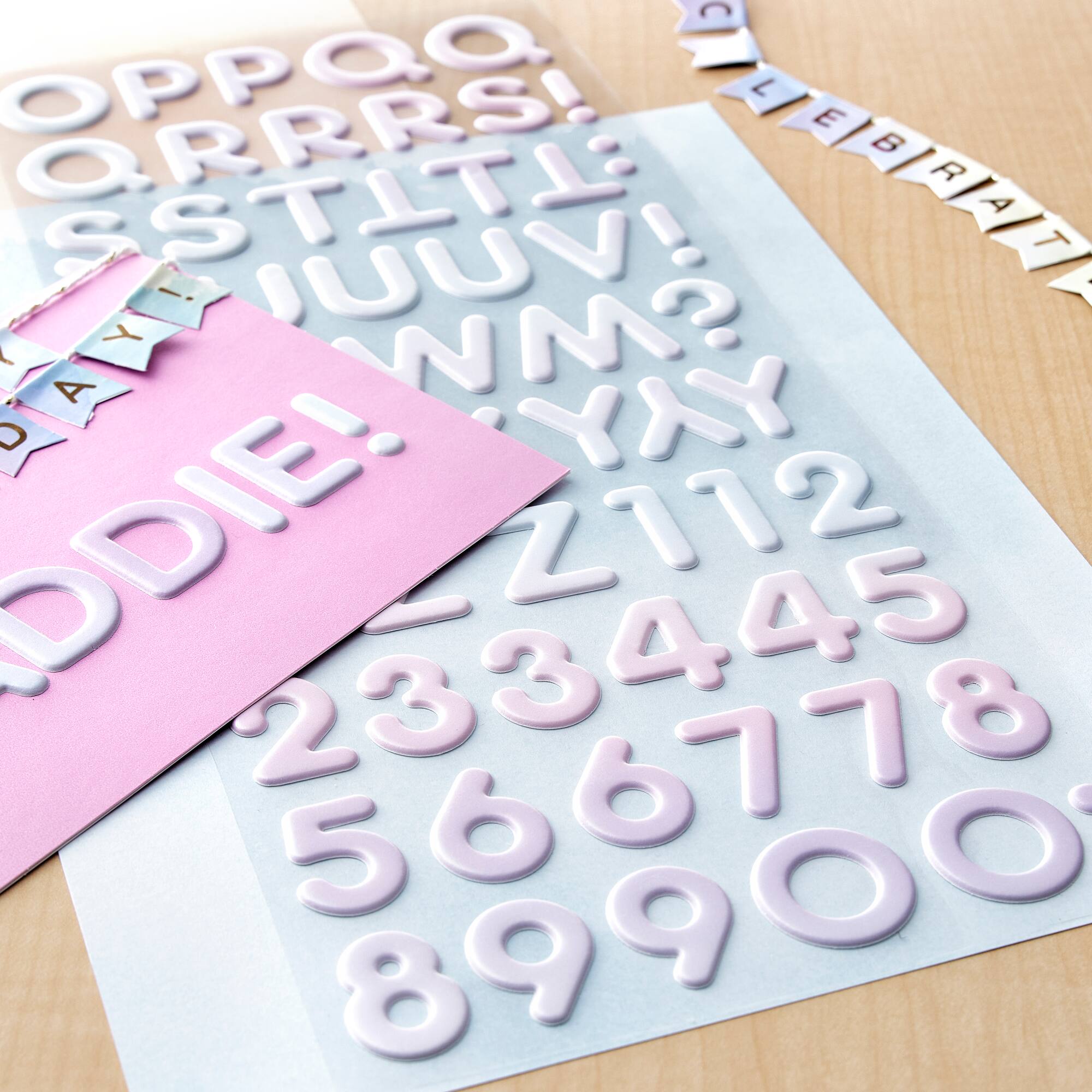 Pink Iridescent Foil Alphabet Stickers by Recollections™